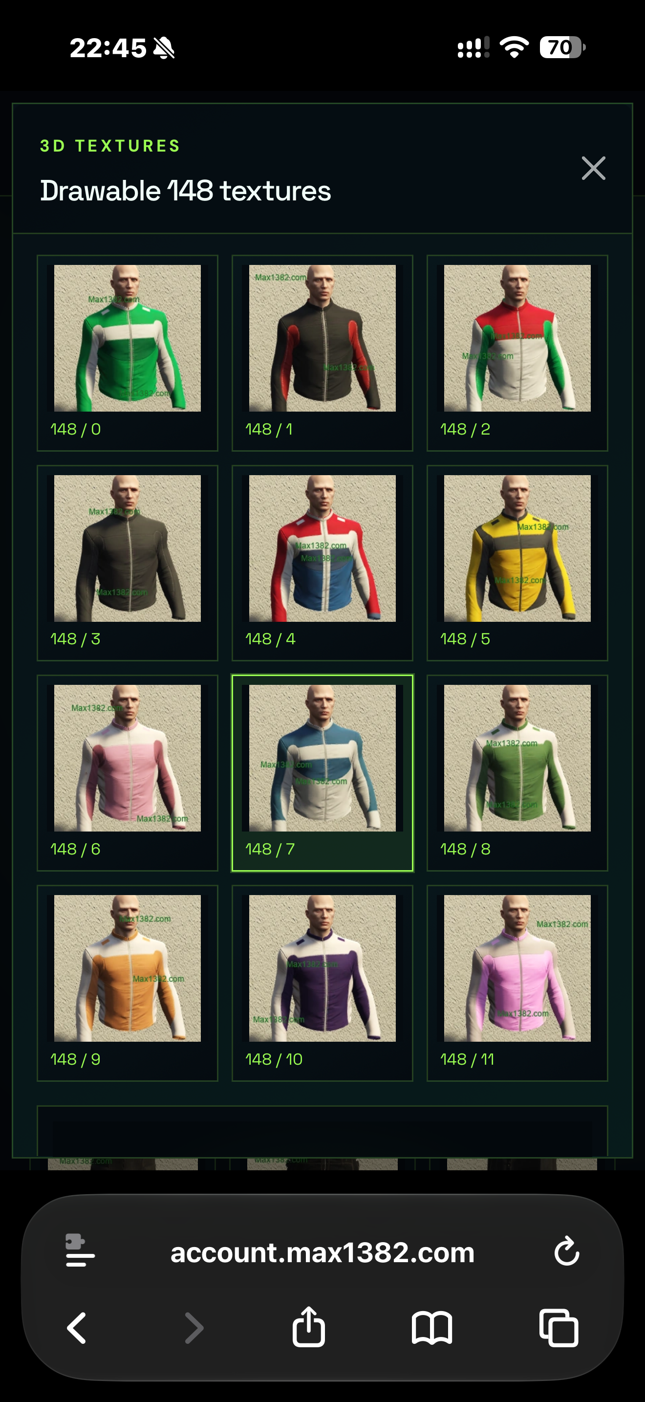 MaxSubs interactive 3D clothing item screenshot 1