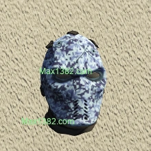 Blue Digital Snake Skull