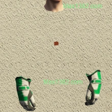 Green Biker Suit Gloves