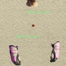Pink Biker Suit Gloves (M)