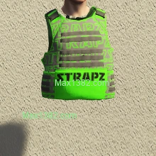 Green & Gray Strapz Vest