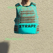 Blue & Gray Strapz Vest