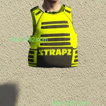 Lime Strapz Vest