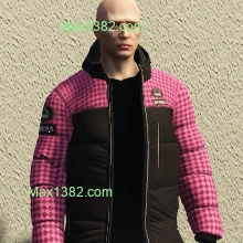 Magenta Pattern Bigness Puffer