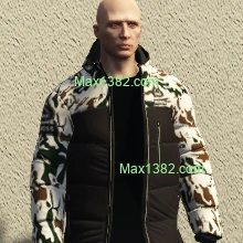 White Camo Bigness Puffer