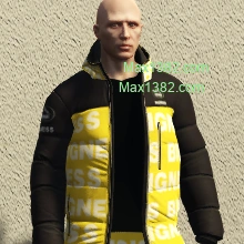 Yellow Bigness Brand Puffer