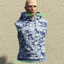 Blue Digital Sleeveless