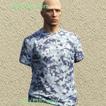Blue Digital T-Shirt