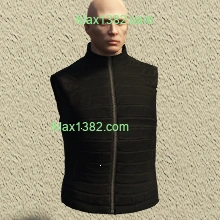 Black Sleeveless Puffer