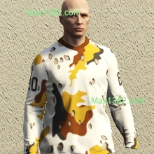 White & Orange Bigness Jersey