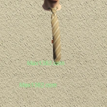 Tan Stripy Straight Tie