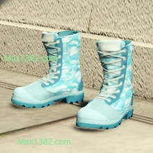 Cyan Camo Rubberized